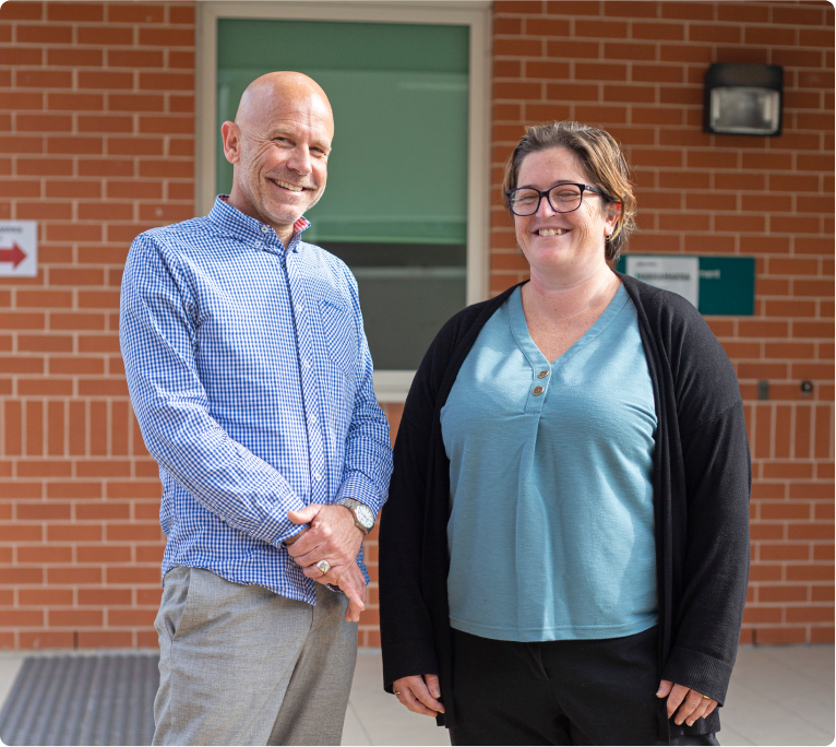Northcott colleagues, Aaron and Suzie