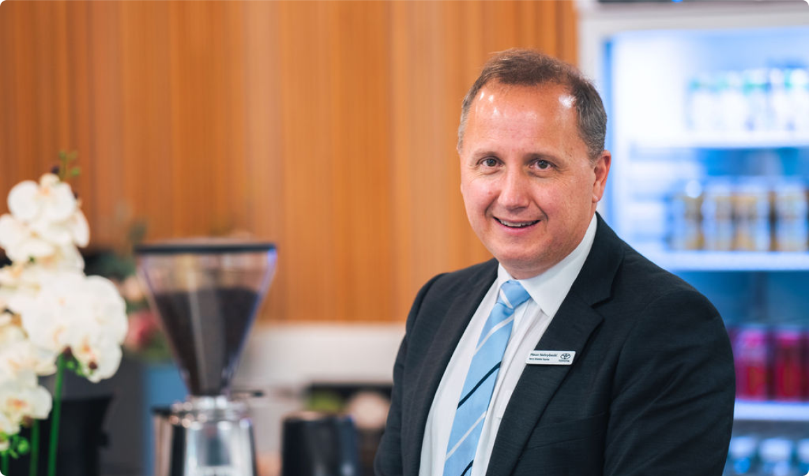 Meon Nehrybecki, Principal Dealer at Terry Shields Toyota in Parramatta